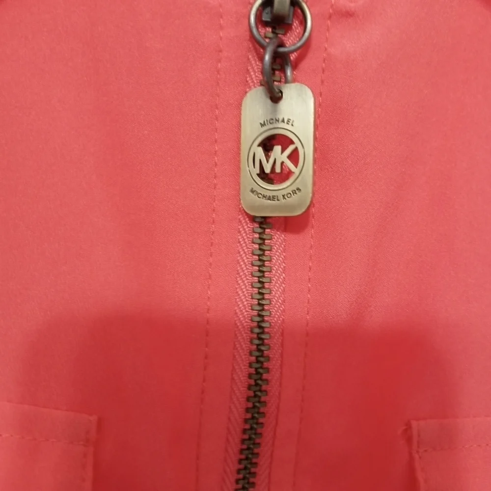 Michael Kors full zip roll tab sleeves 